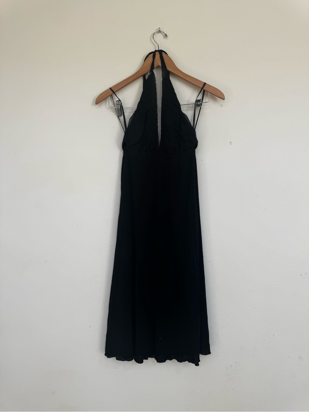 Bebe Women’s Black Halter Midi Dress
